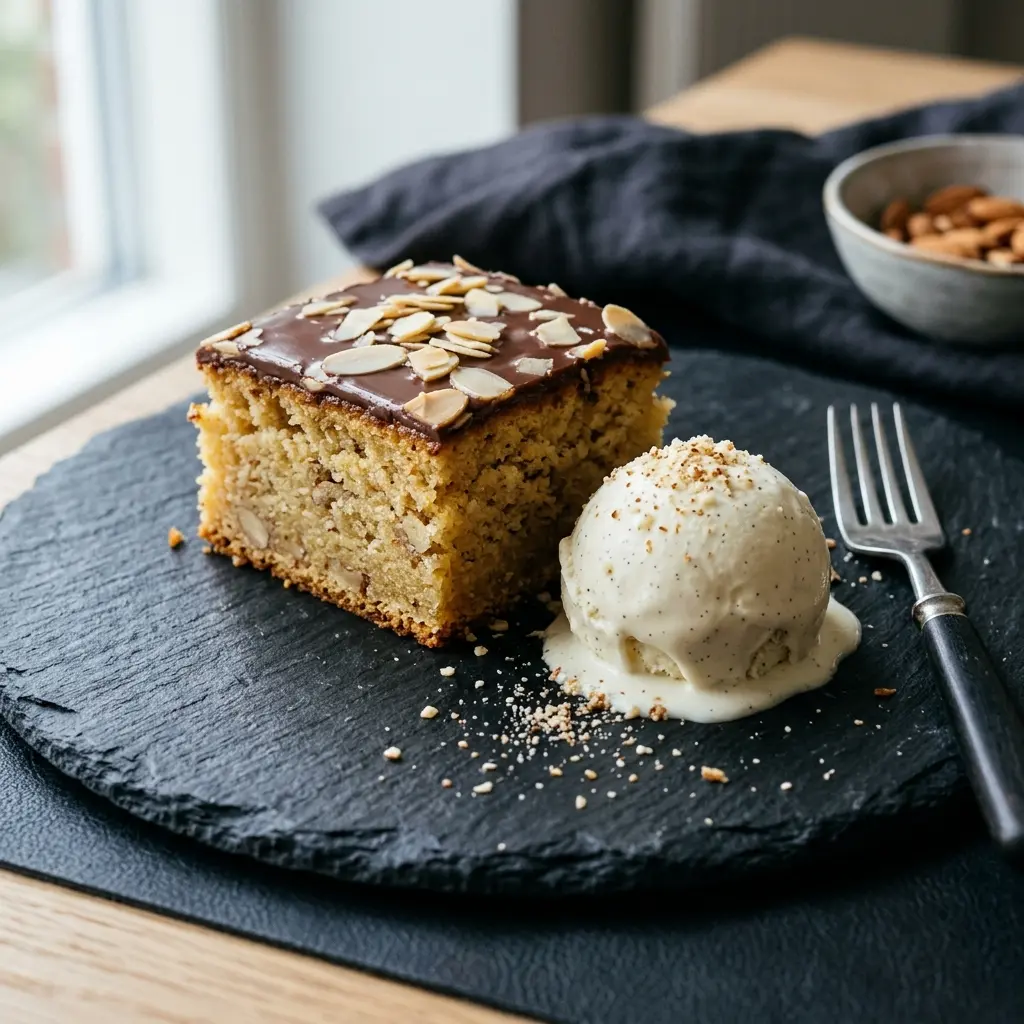 Photo of the dessert recipe Mazarin Cake with Ice Cream