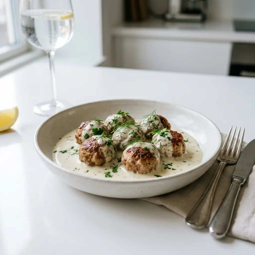 Photo of the sauce or side recipe Meatballs in White Sauce