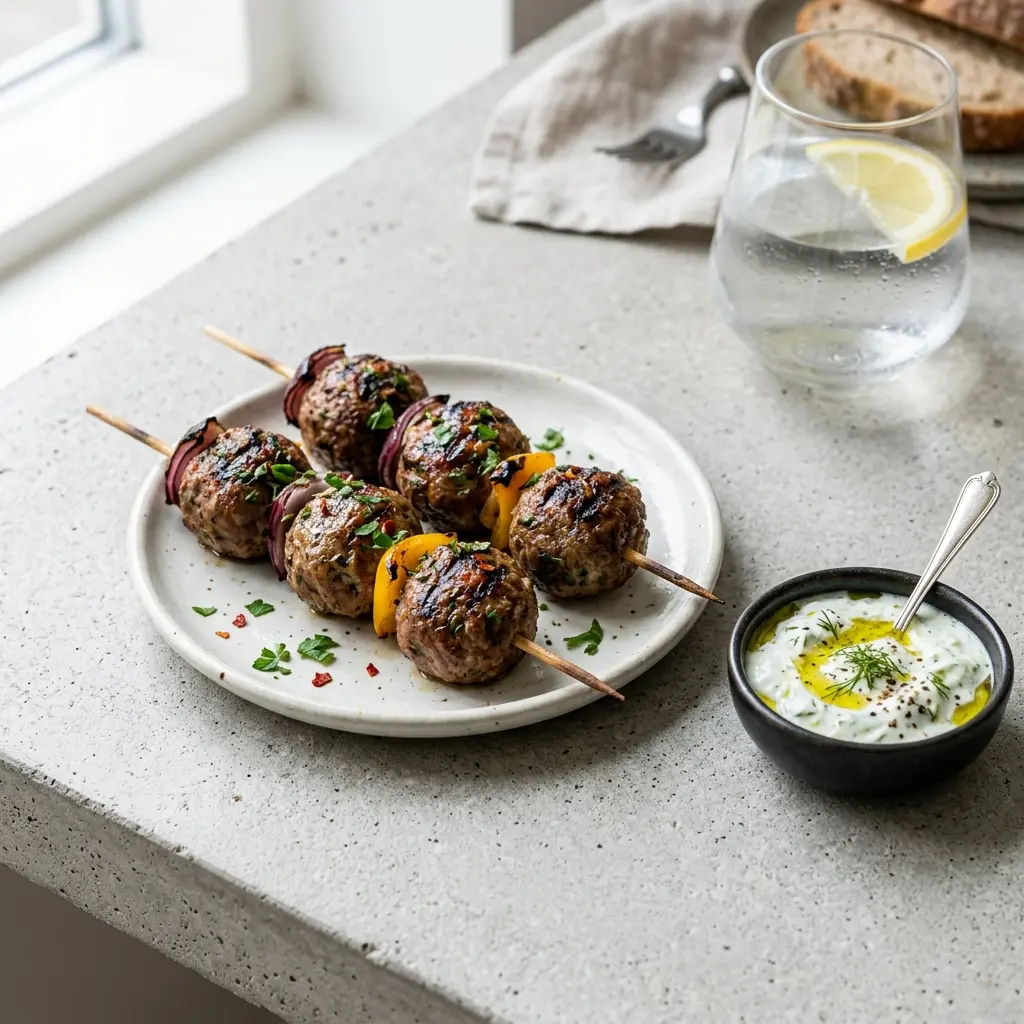 Photo of the finished dish for the recipe Meatballs on Skewers