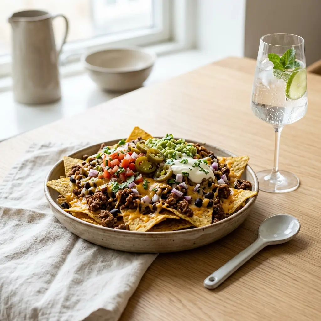 Photo of the finished dish for the recipe Nachos with Beef