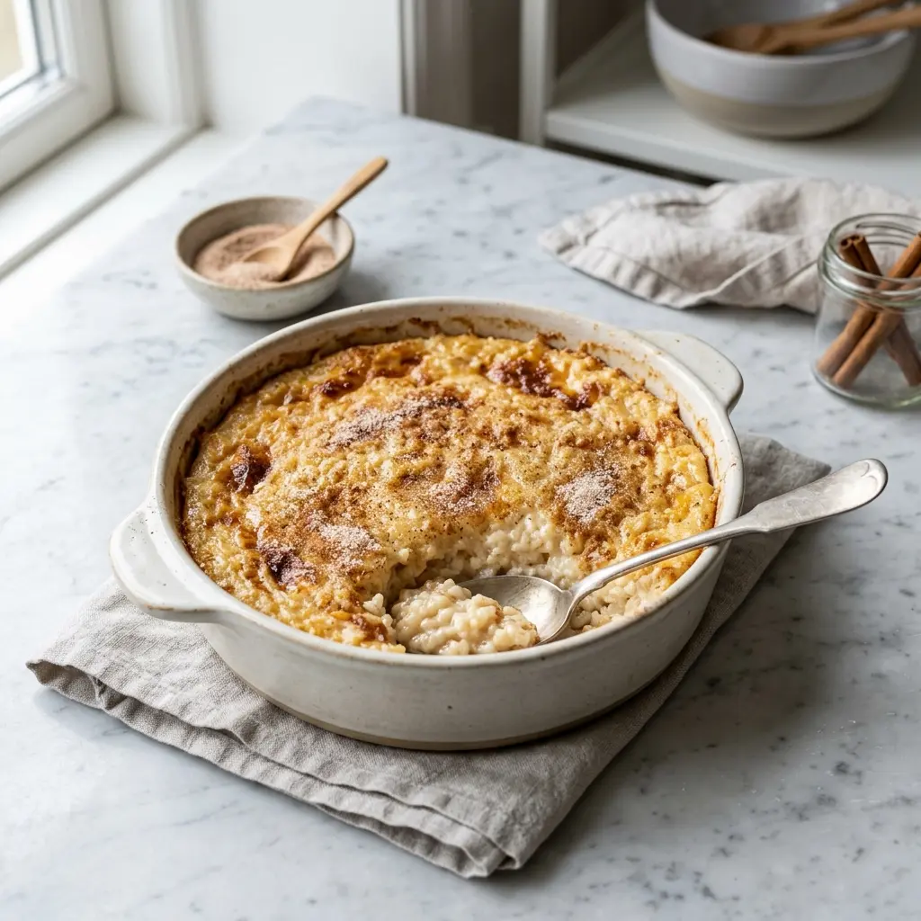 Photo of the breakfast recipe Oven-Cooked Rice Porridge