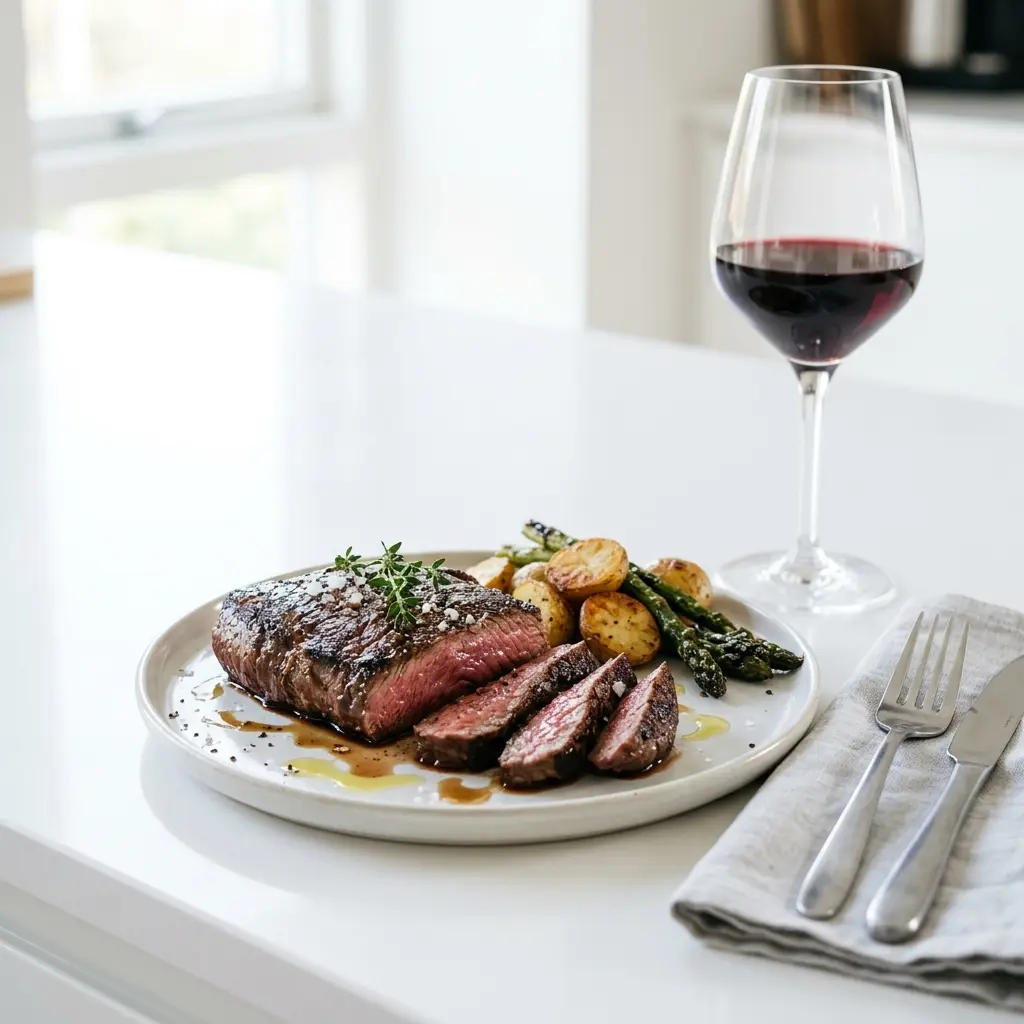 Photo of the finished dish for the recipe Pan-Fried Bavette