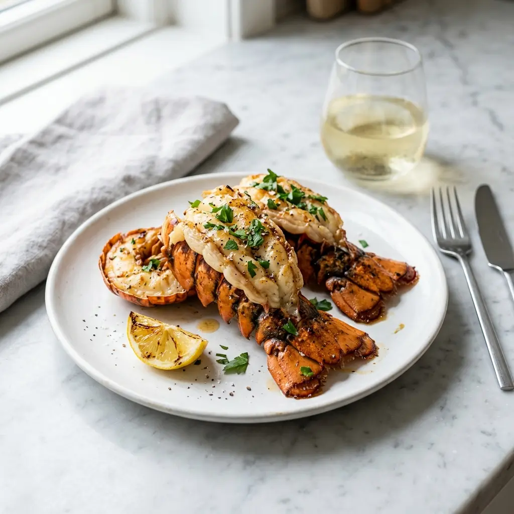 Photo of the finished dish for the recipe Pan-Fried Lobster Tail