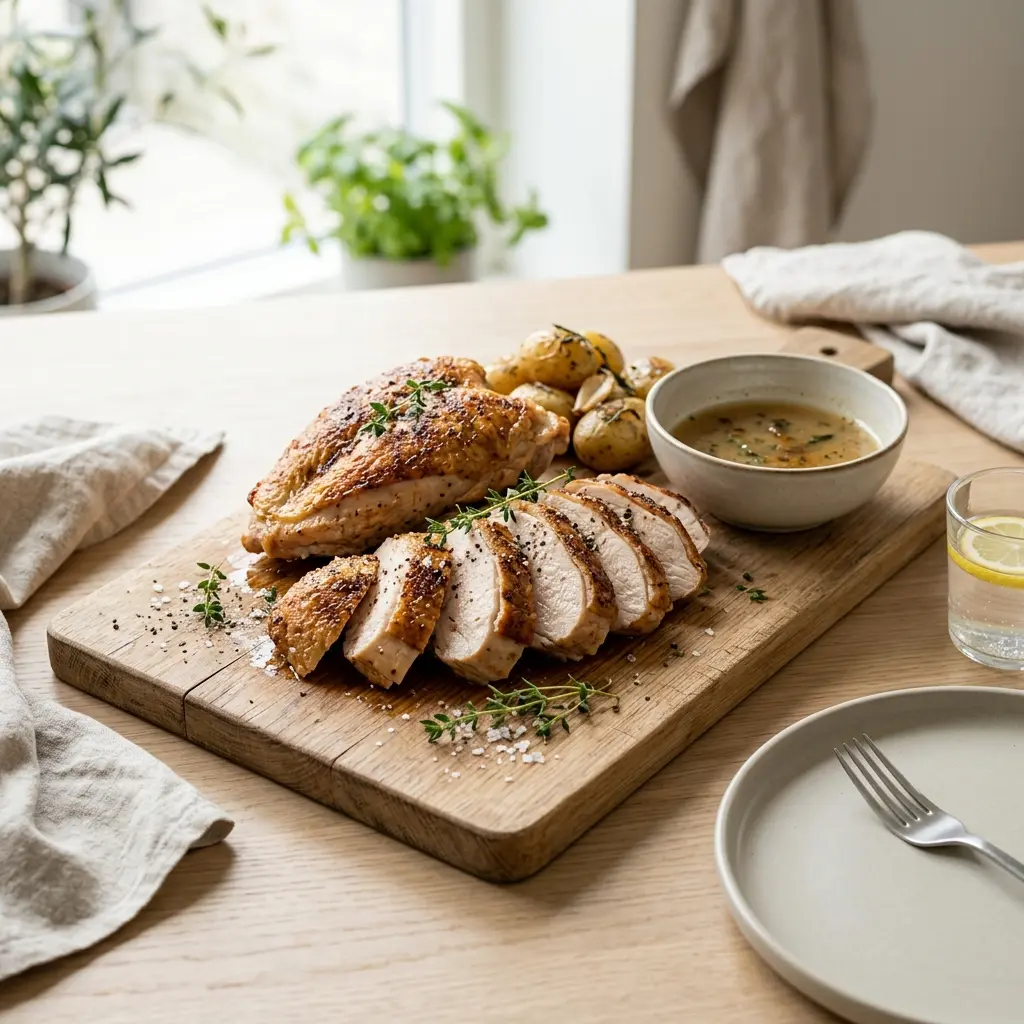 Photo of the finished dish for the recipe Pan-Fried Turkey Breast