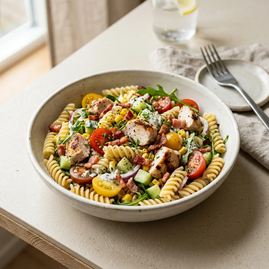 Photo of the salad recipe Pasta Salad with Chicken and Bacon