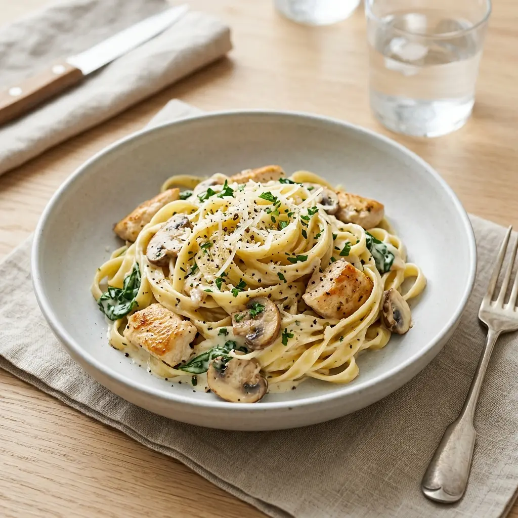 Photo of the sauce or side recipe Pasta with Chicken and Cream Sauce