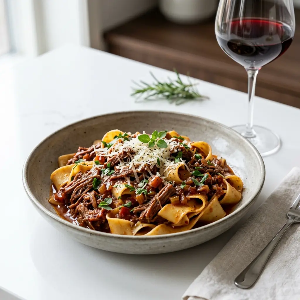 Photo of the finished dish for the recipe Pasta with Lamb