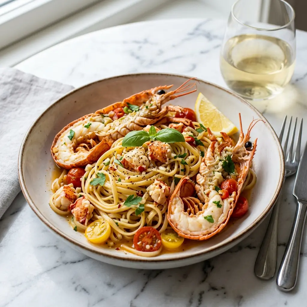 Photo of the finished dish for the recipe Pasta with Langoustine