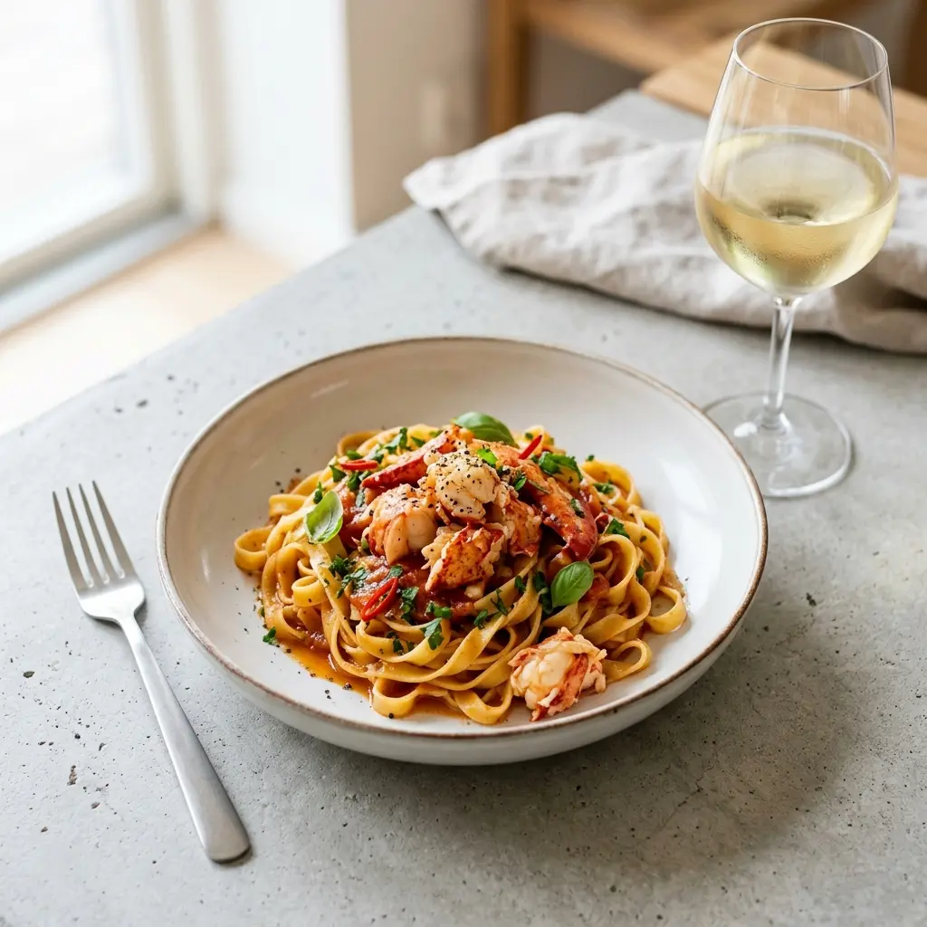 Photo of the finished dish for the recipe Pasta with Lobster