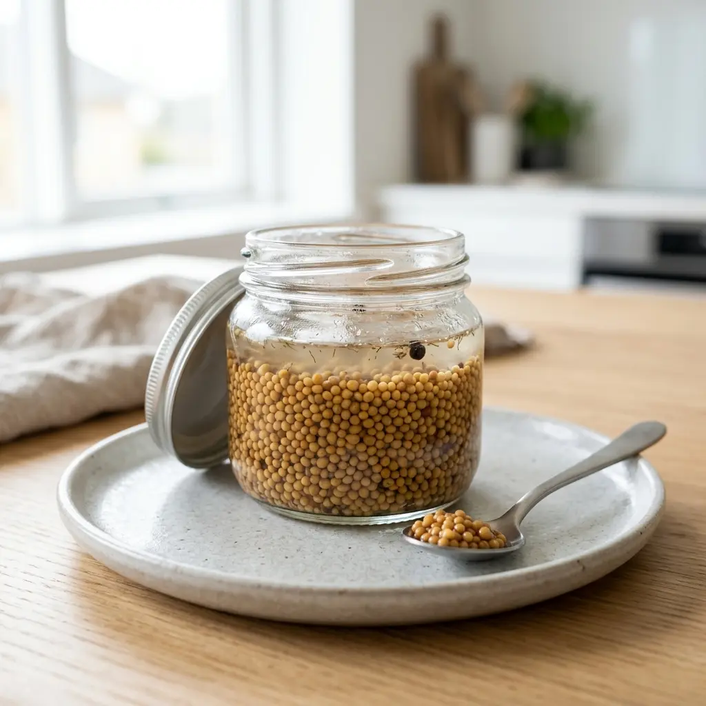 Photo of the finished dish for the recipe Pickled Mustard Seeds