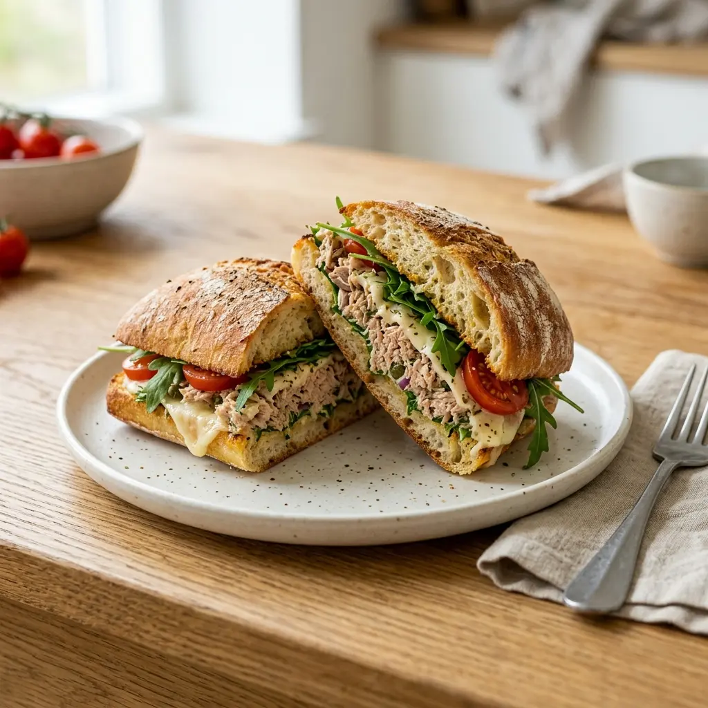Photo of the bread or dough recipe Pizza Sandwich with Tuna