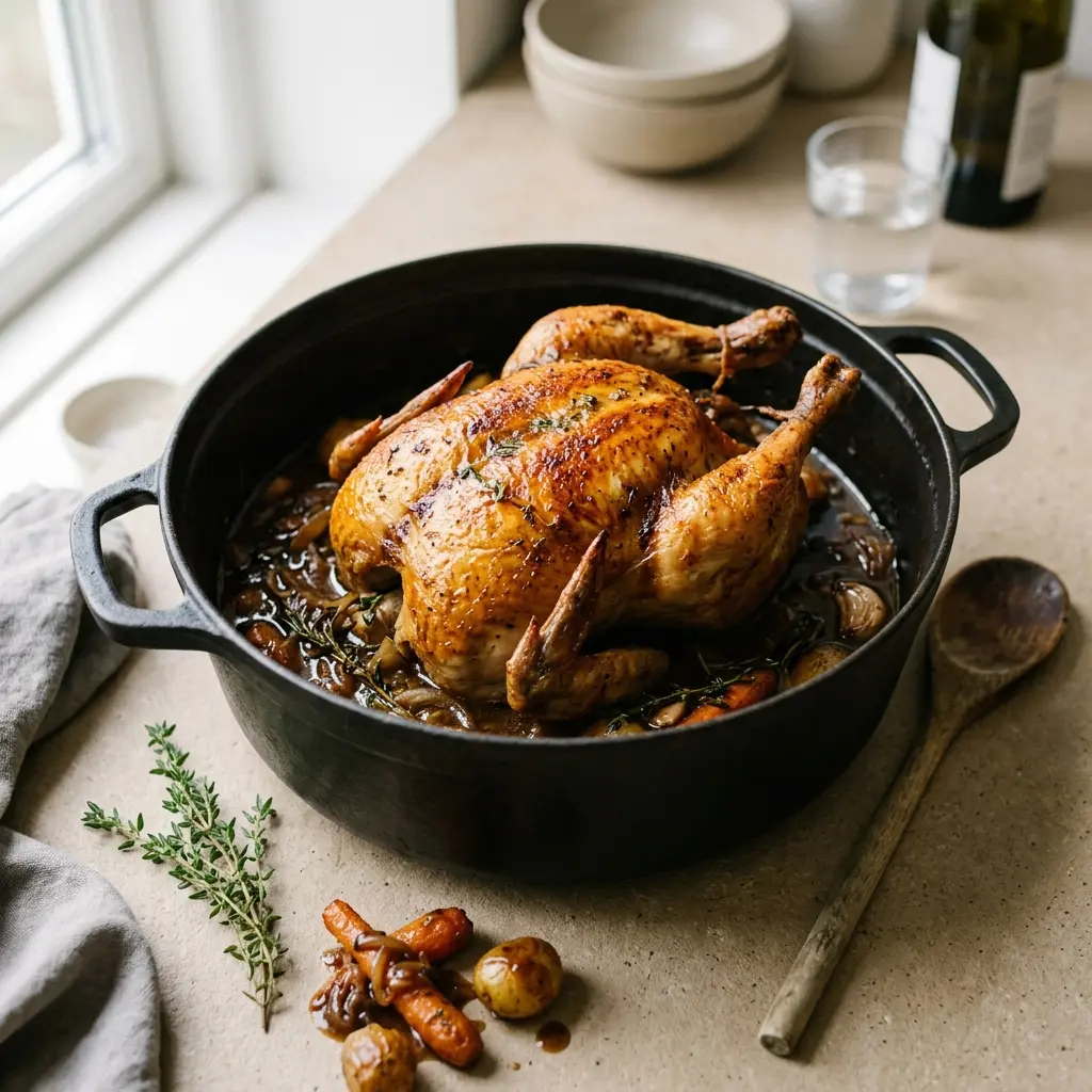 Photo of the finished dish for the recipe Pot-Roast Chicken