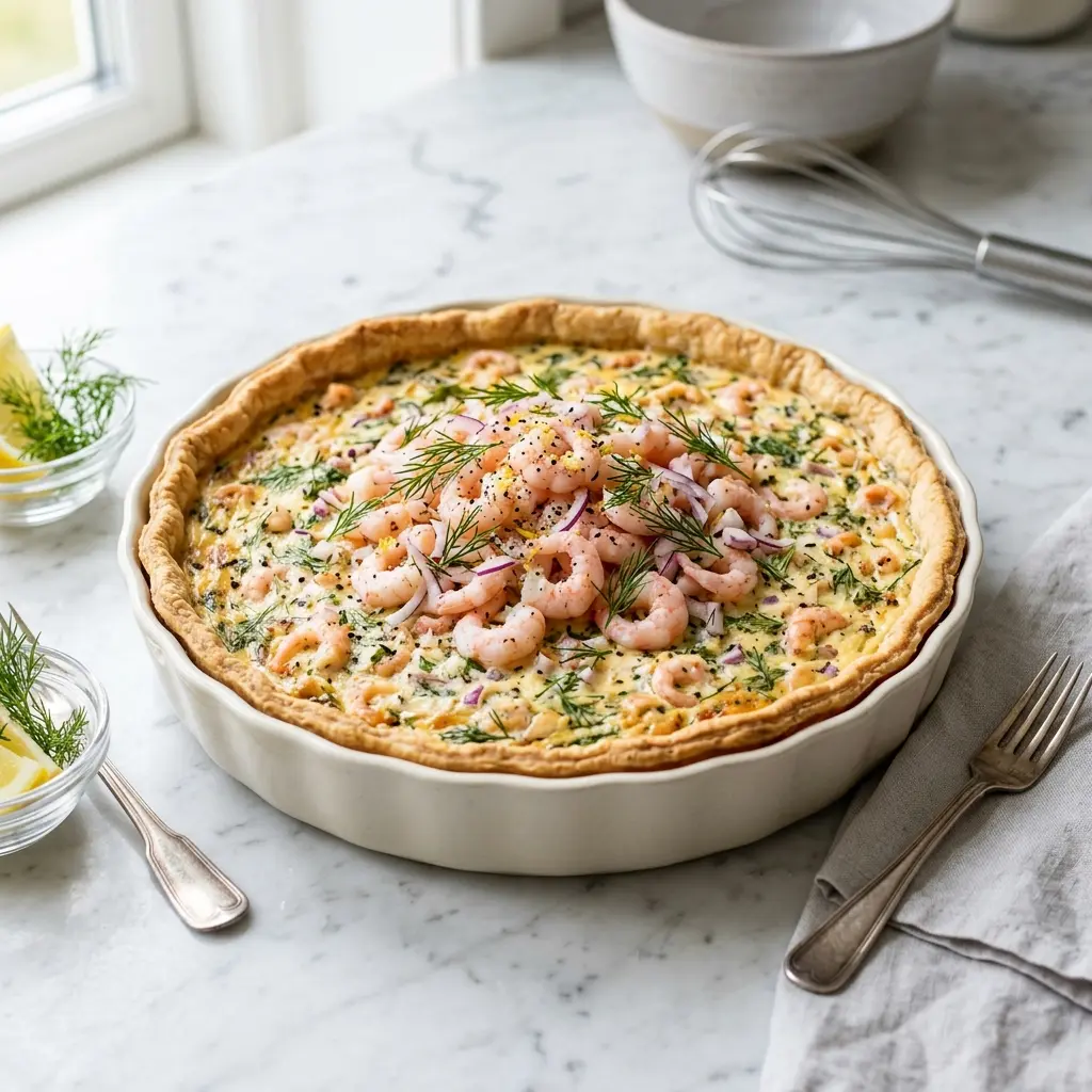 Photo of the finished dish for the recipe Prawn Quiche
