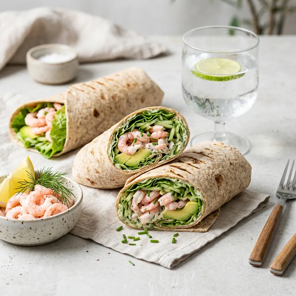 Photo of the finished dish for the recipe Prawn Wrap with Avocado