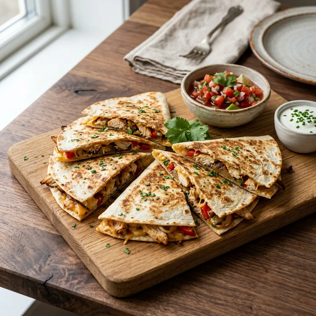 Photo of the finished dish for the recipe Quesadillas with Chicken