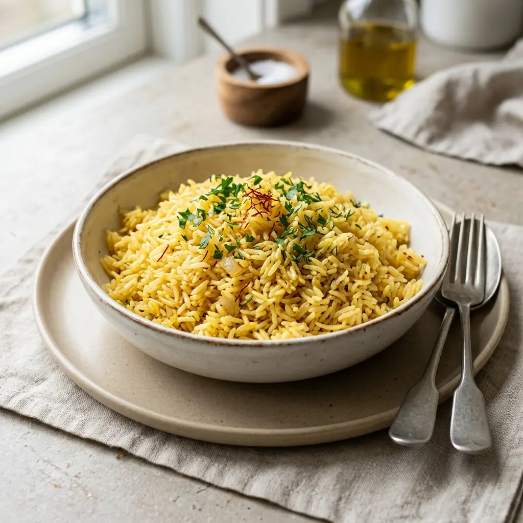 Photo of the finished dish for the recipe Rice with Saffron