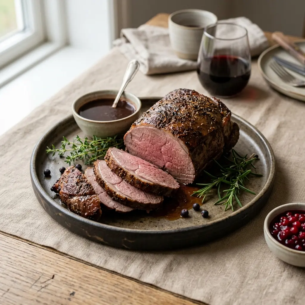 Photo of the finished dish for the recipe Roast Red Deer