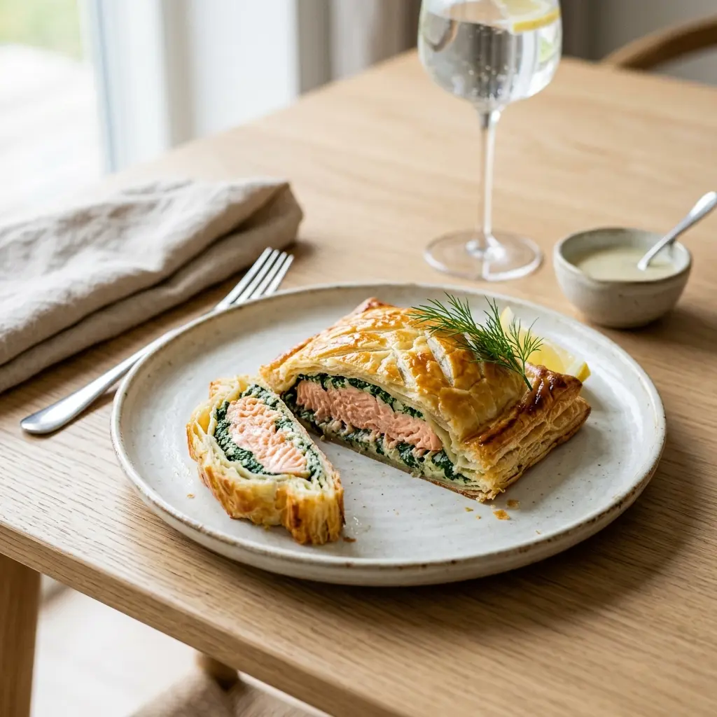 Photo of the finished dish for the recipe Salmon En Croute