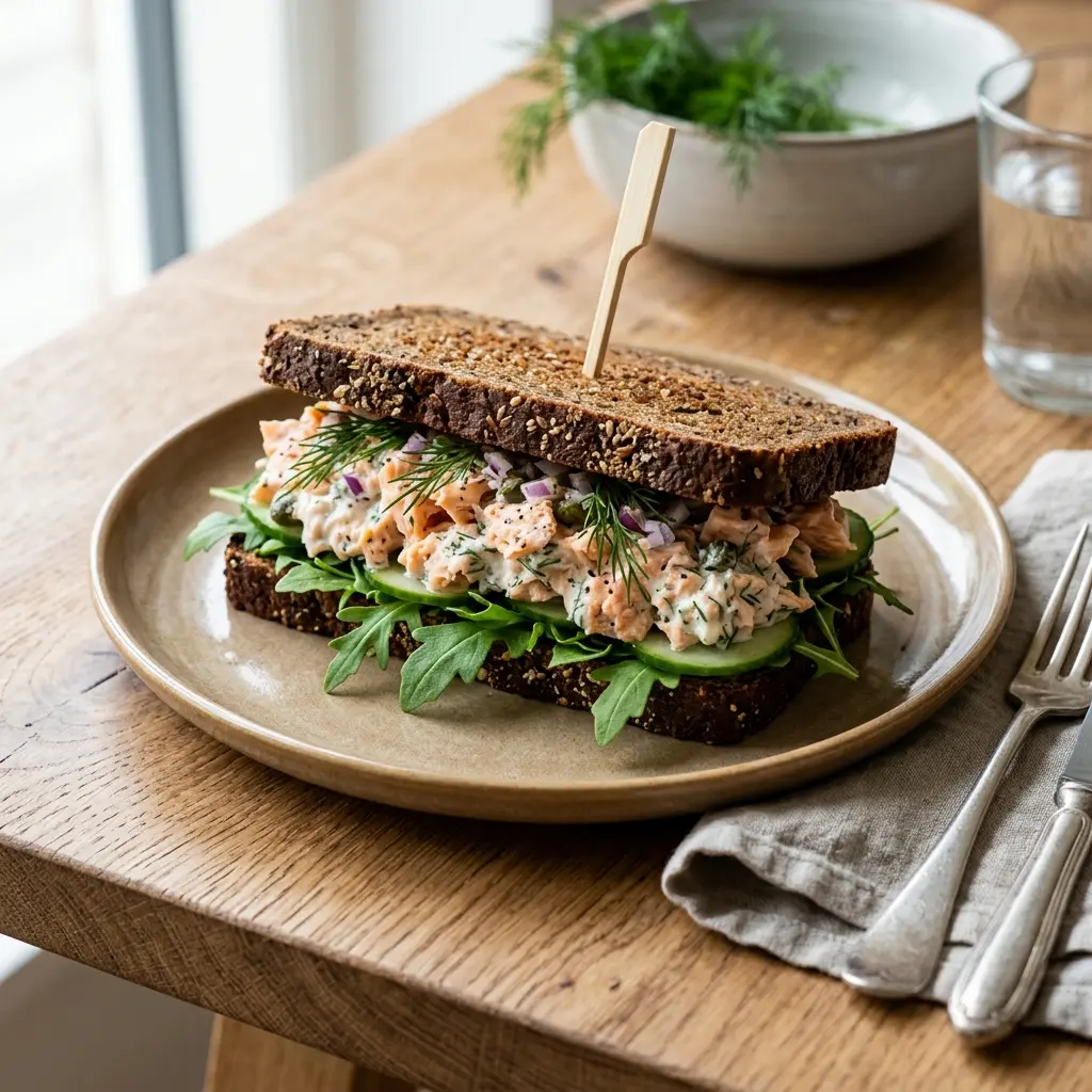 Photo of the salad recipe Salmon Salad Sandwich