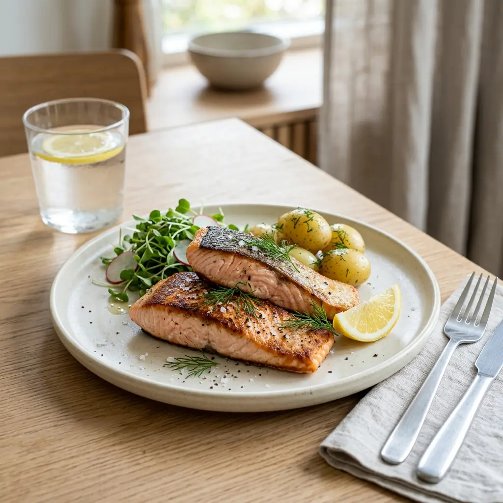 Photo of the finished dish for the recipe Salmon Steaks