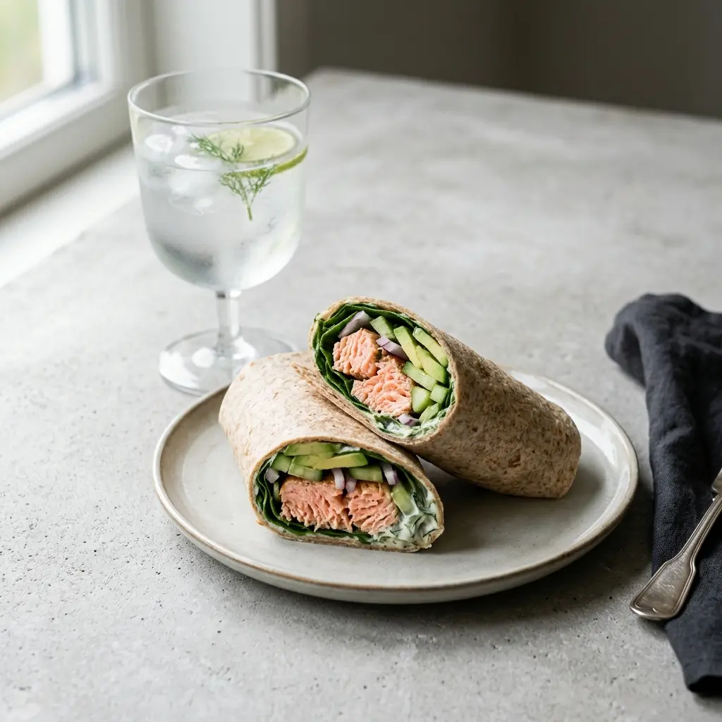 Photo of the finished dish for the recipe Salmon Wrap