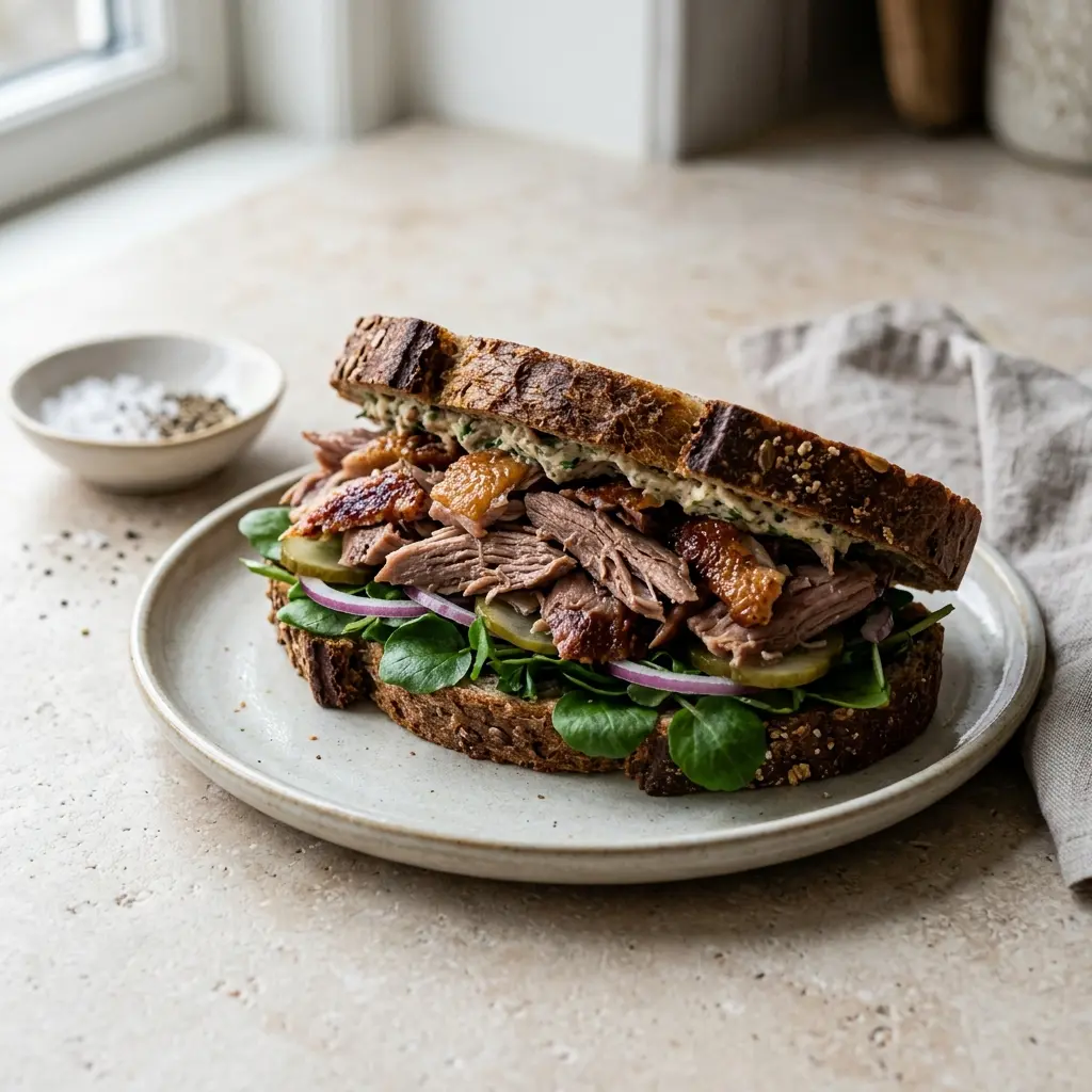 Photo of the finished dish for the recipe Sandwich with Duck