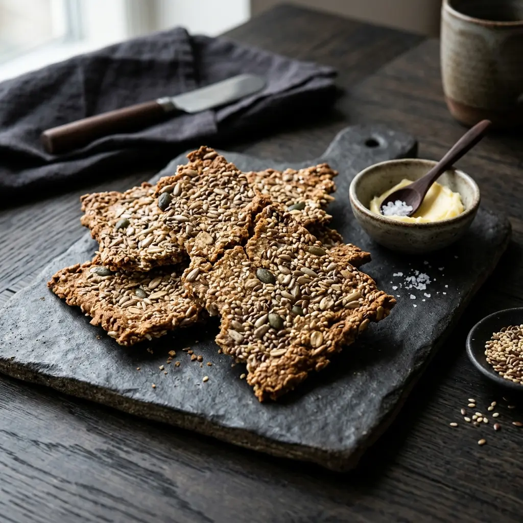 Photo of the finished dish for the recipe Seeded Crispbread
