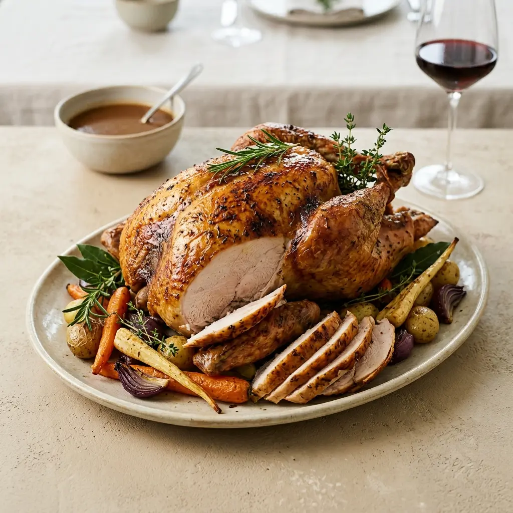 Photo of the finished dish for the recipe Slow-Roasted Turkey