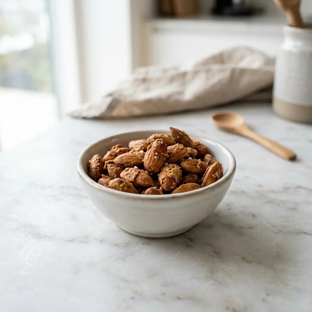 Photo of the finished dish for the recipe Soy-Roasted Almonds