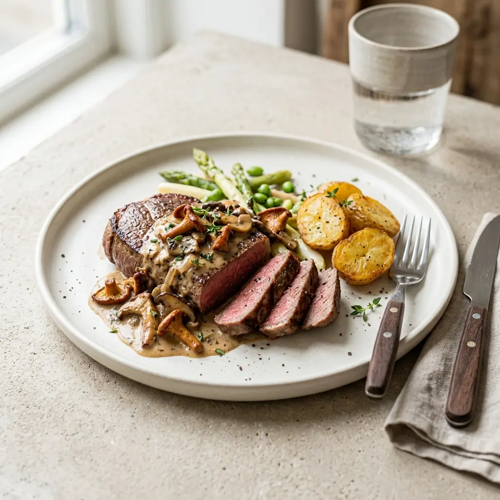Photo of the sauce or side recipe Steak with Mushroom Sauce