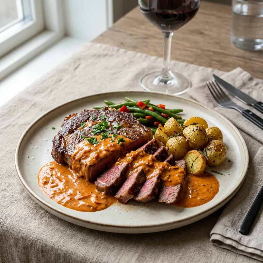 Photo of the sauce or side recipe Steak with Paprika Sauce