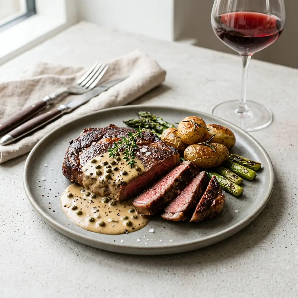 Photo of the sauce or side recipe Steak with Pepper Sauce