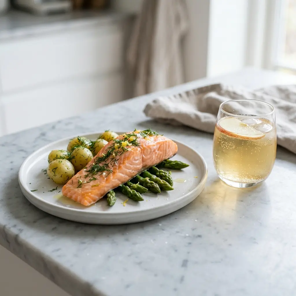 Photo of the finished dish for the recipe Steamed Salmon