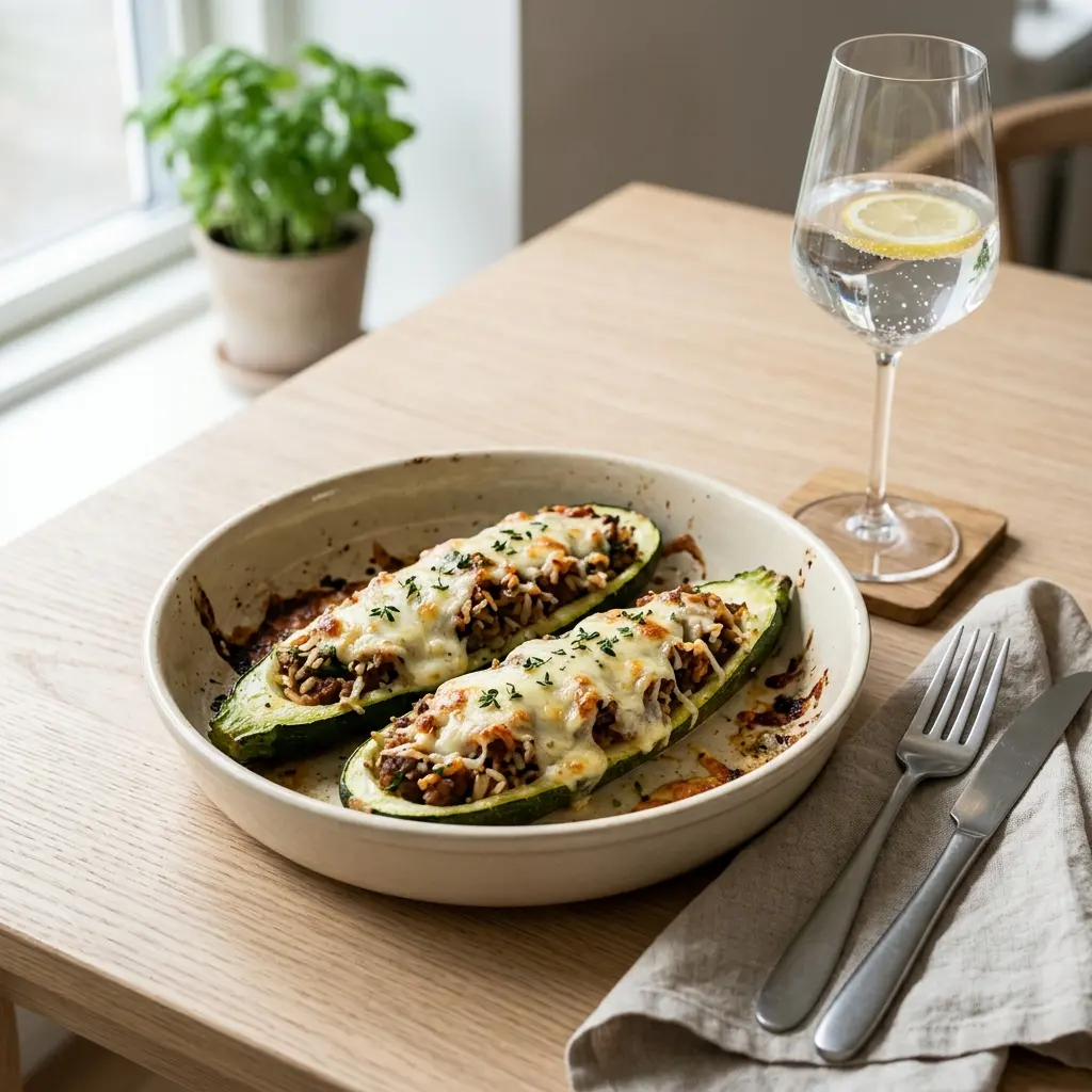 Photo of the finished dish for the recipe Stuffed Courgettes