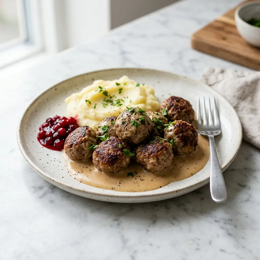 Photo of the finished dish for the recipe Swedish Meatballs