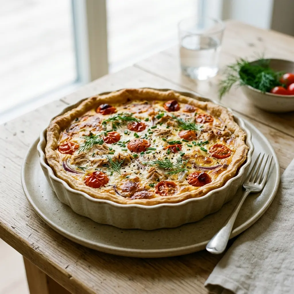 Photo of the dessert recipe Tuna and Tomato Tart
