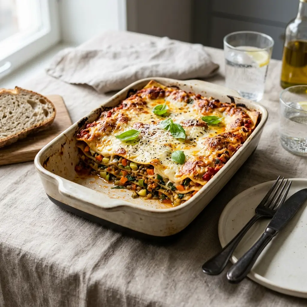 Photo of the finished dish for the recipe Vegetarian Lasagne
