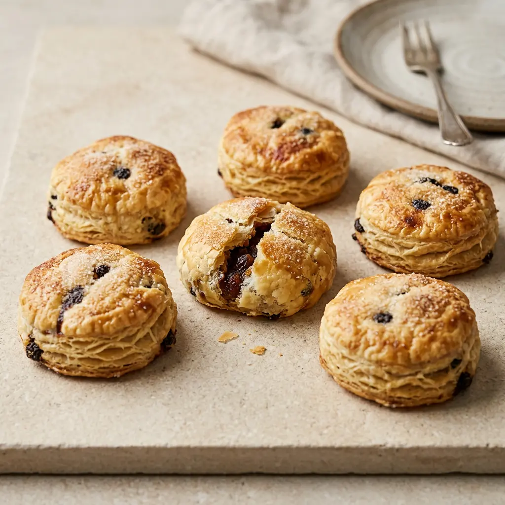 Photo of Eccles cakes ready to serve