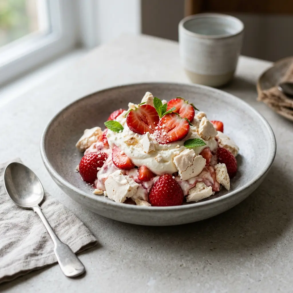 Photo of Eton mess ready to serve